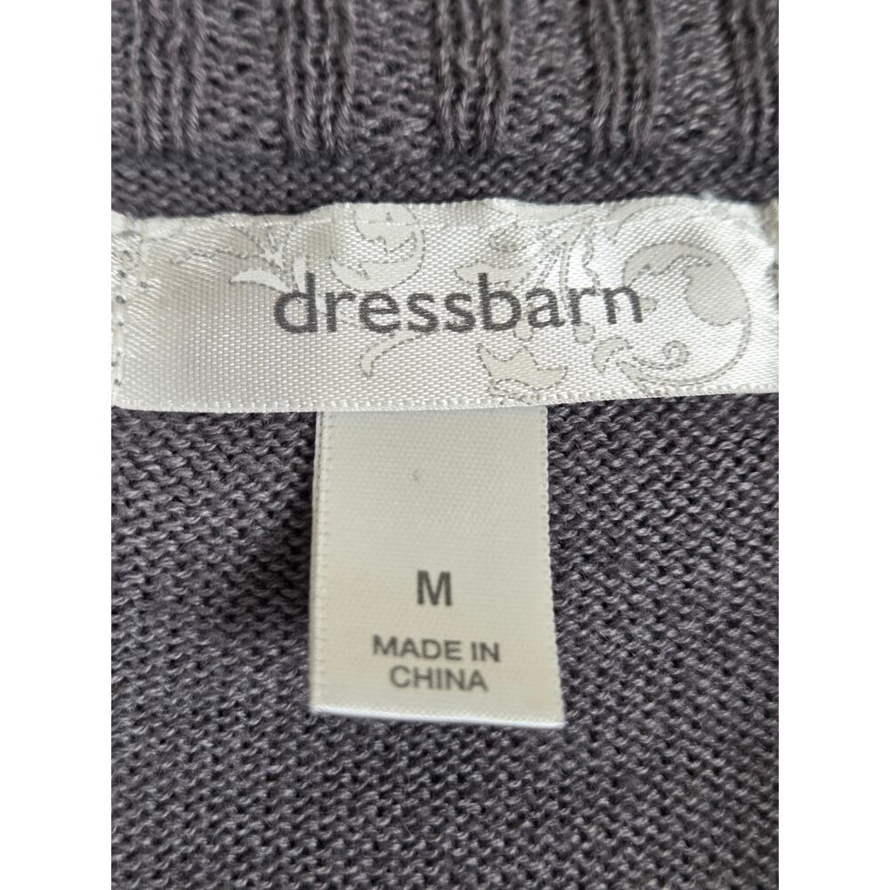 DressBarn Gray Sleeveless Cardigan - Picture 2 of 8